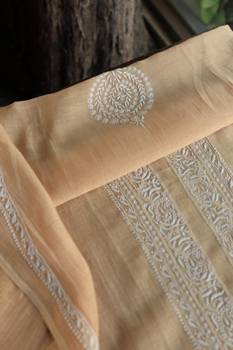 Malmal Chikankari Men's Kurtas Fabrics