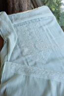 Malmal Chikankari Unstitched Men's Kurtas Fabrics