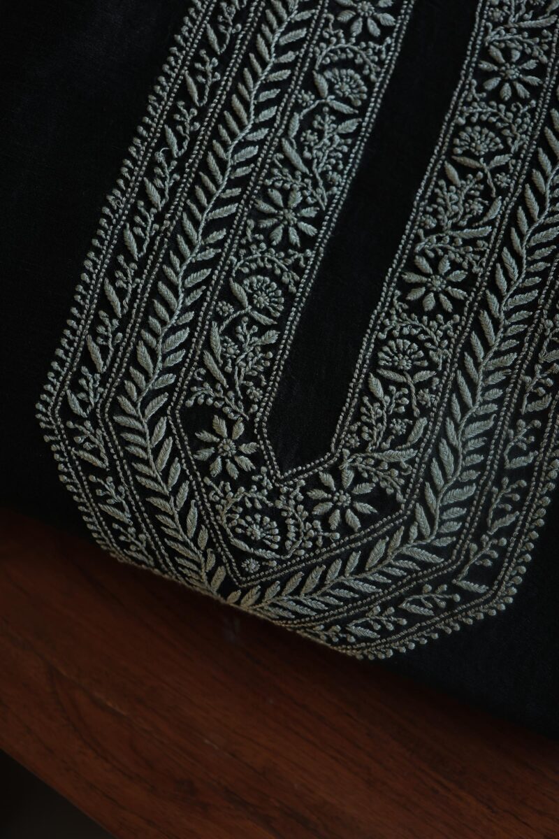 Malmal Chikankari Unstitched Men's Kurtas Fabrics