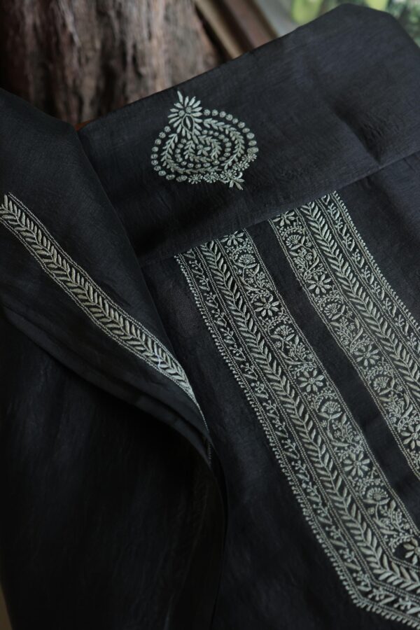 Malmal Chikankari Unstitched Men's Kurtas Fabrics