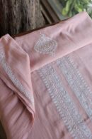 Malmal Chikankari Unstitched Men's Kurtas Fabrics