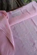 Malmal Chikankari Unstitched Men's Kurtas Fabrics