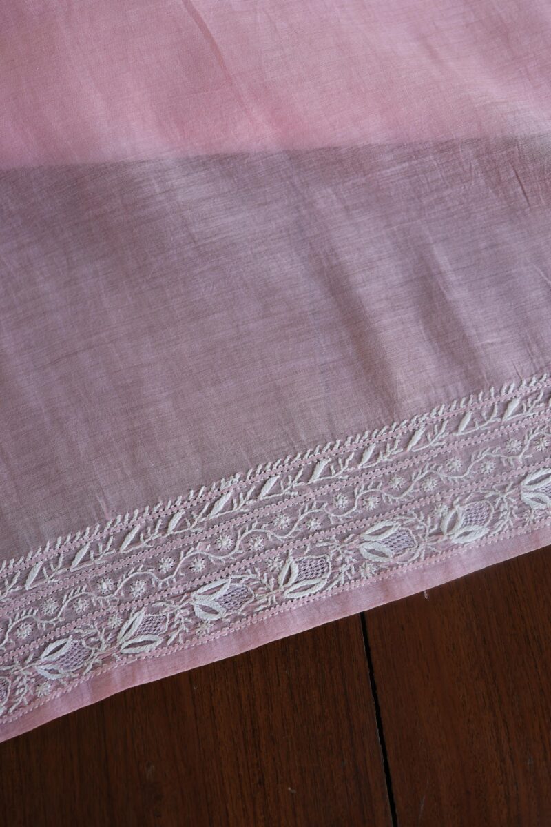 Malmal Chikankari Unstitched Men's Kurtas Fabrics