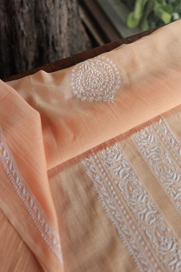 Malmal Chikankari Unstitched Men's Kurtas Fabrics