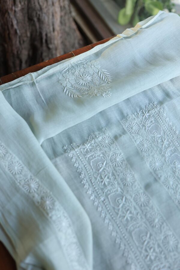 Malmal Chikankari Unstitched Men's Kurtas Fabrics