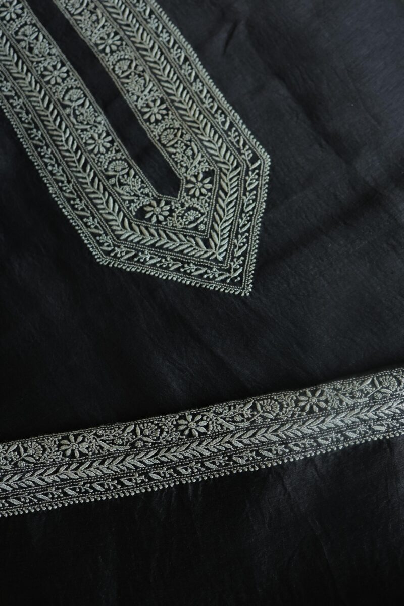 Malmal Chikankari Unstitched Men's Kurtas Fabrics