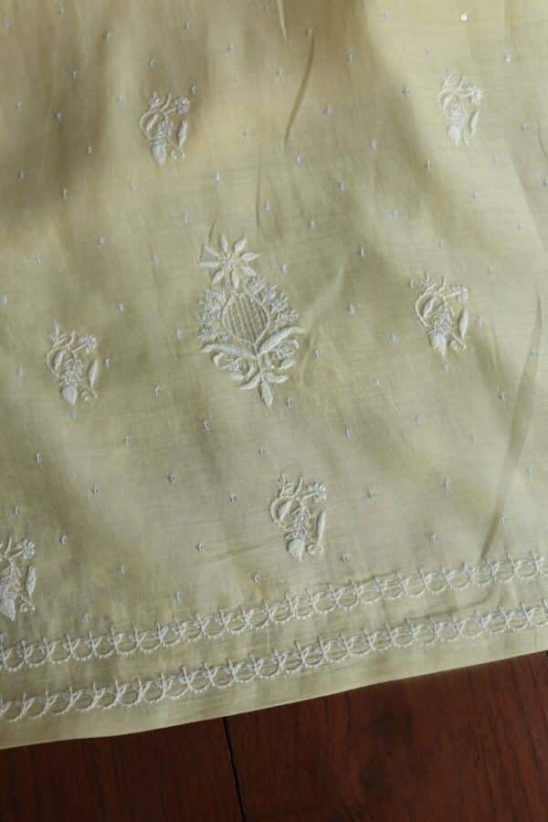 Malmals Pearl Work Fine Chikankari Unstitched Fabrics - Image 14
