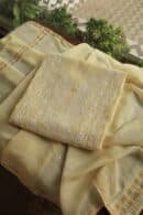 Malmals Pearl Work Fine Chikankari Unstitched Fabrics