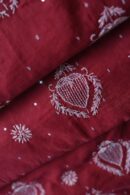 Malmals Pearl Work Fine Chikankari Unstitched Fabrics