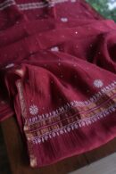 Malmals Pearl Work Fine Chikankari Unstitched Fabrics