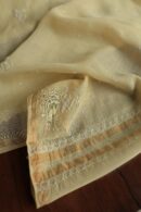 Malmals Pearl Work Fine Chikankari Unstitched Fabrics