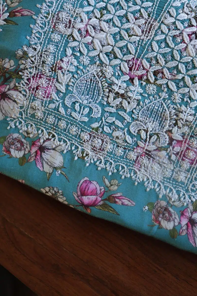 Muslin Chikankari Kurta Fabrics