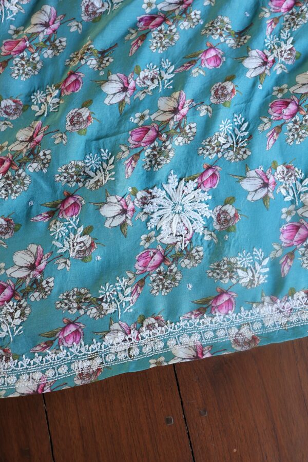 Muslin Chikankari Kurta Fabrics - Image 9