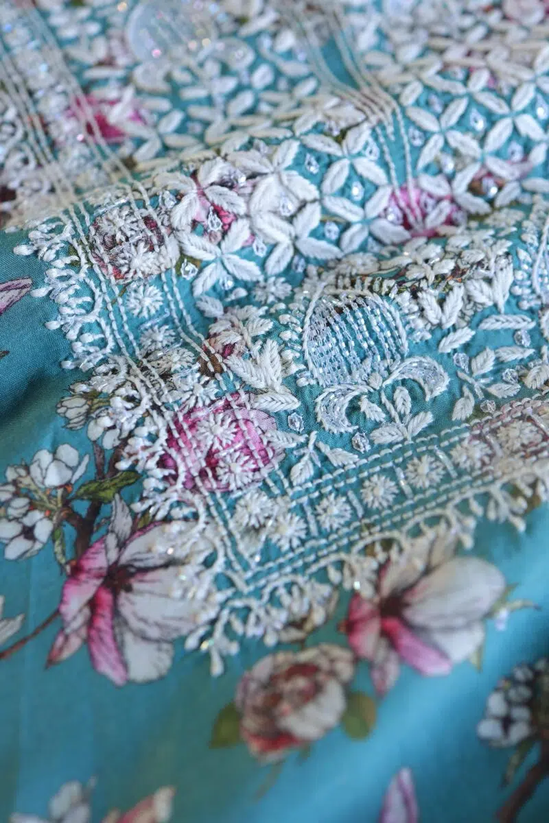Muslin Chikankari Kurta Fabrics