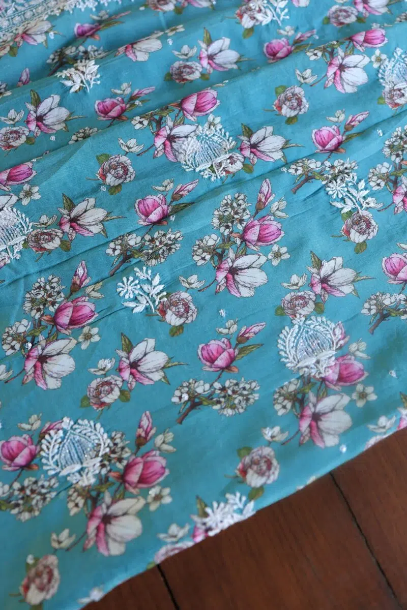 Muslin Chikankari Kurta Fabrics