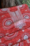 Pink Muslin Chikankari Kurta Fabrics