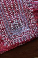 Pink Muslin Chikankari Unstitched Kurta Fabrics