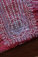 Pink Muslin Chikankari Unstitched Kurta Fabrics