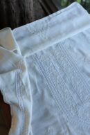 Stripe Tissue Pearl Chikankari Unisex Unstitched Kurta Fabrics