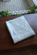 Stripe Tissue Pearl Chikankari Unisex Unstitched Kurta Fabrics