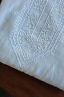 Stripe Tissue Pearl Chikankari Unisex Unstitched Kurta Fabrics