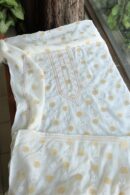 Zari Chanderi Unisex Chikankari Unstitched Men's Kurta Fabric