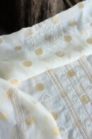 Zari Chanderi Unisex Chikankari Unstitched Men's Kurta Fabric