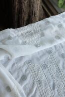 Zari Chanderi Unisex Chikankari Unstitched Men's Kurta Fabric