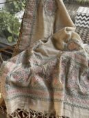 Natural Shade Fine Chikankari Ari Tissue Silk Dupatta