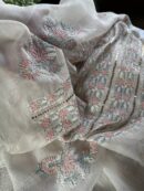 Net Organza Chikankari Saree