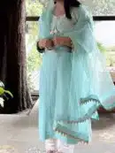 Daraz Applique Chikankari Mukaish Kurta Dupatta Set