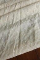 Beige Cotton Chikankari Unstitched Kurta Fabrics