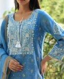 Banarasi Zari Chanderi Chikankari Sharara Set