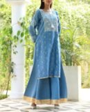 Banarasi Zari Chanderi Chikankari Sharara Set