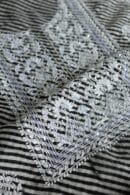 Black Kota Cotton Chikankari Unstitched Kurta Fabrics