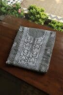 Black Kota Cotton Chikankari Unstitched Kurta Fabrics
