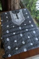 Black Muslin Chikankari Kurta Fabrics