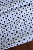Black & White Cotton Chikankari Unstitched Kurta Fabrics