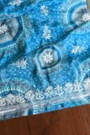 Blue Muslin Chikankari Kurta Fabrics