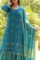 Pure Georgette Chikankari Ari Work Sharara Set