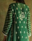 Bottle Green Noor Organza Chikankari Anarkali