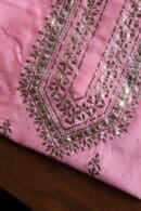 Chanderi Mukaish Badla Unstitched Chikankari Unisex Kurtas