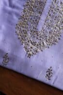 Chanderi Mukaish Badla Unstitched Chikankari Unisex Kurtas