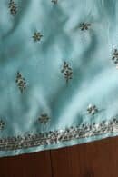 Chanderi Mukaish Badla Unstitched Chikankari Unisex Kurtas