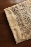 Chanderi Mukaish Badla Unstitched Chikankari Unisex Kurtas
