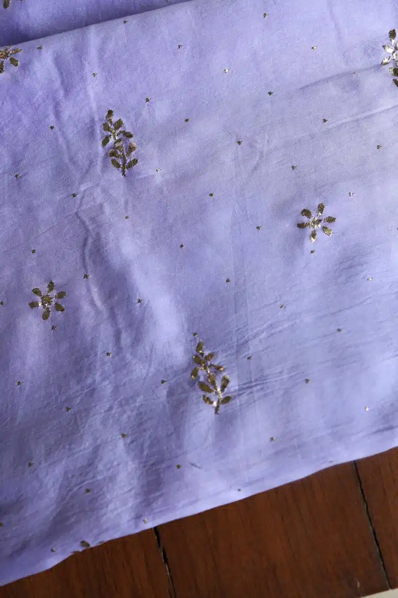 Chanderi Mukaish Badla Unstitched Chikankari Unisex Kurtas