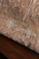 Beige Daraz Chanderi Chikankari Kurta Fabrics