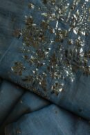 Dusk Blue Tissue Silk Mukaish Unstitched Fabrics
