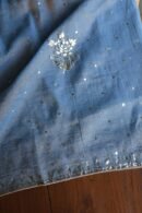 Dusk Blue Tissue Silk Mukaish Unstitched Fabrics