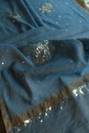 Dusk Blue Tissue Silk Mukaish Unstitched Fabrics